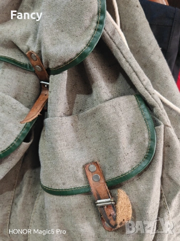 Стара брезентова раница , снимка 5 - Раници - 53526165