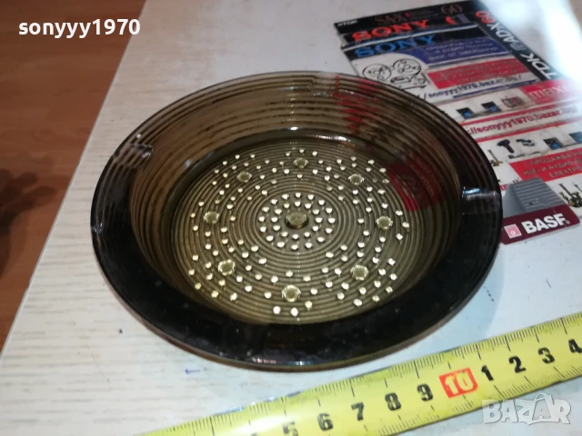 КРАСИВ ЗЕЛЕН ПЕПЕЛНИК 0606251151, снимка 7 - Антикварни и старинни предмети - 50572022