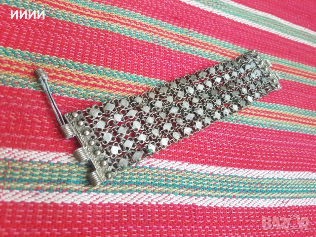 Възрожденска сребърна гривна верижка , снимка 2 - Антикварни и старинни предмети - 52840560