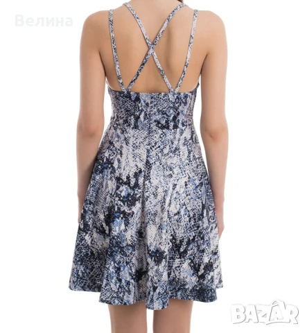 Дамска рокля в синьо, снимка 2 - Рокли - 51396317