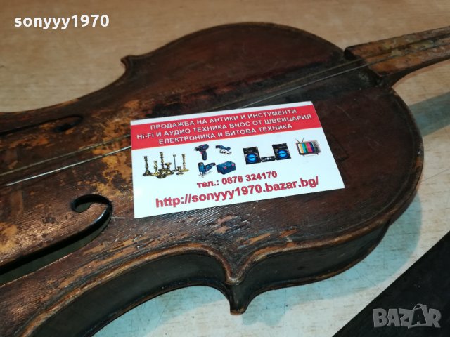 ПОРЪЧАНА-АНТИКА-старинна цигулка от англия 2509211635, снимка 6 - Антикварни и старинни предмети - 34250393