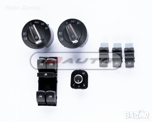 Конзола бутони копчета ,ключ за фарове хром Vw / golf 5 6 / стъкла / tdi, снимка 2 - Аксесоари и консумативи - 33712614