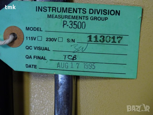 Instruments Division P-3500 индикатор на напрежение, снимка 11 - Други машини и части - 34241789