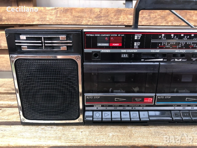 Радиокасетофон Sharp WF-340(BK), снимка 3 - Радиокасетофони, транзистори - 53604719