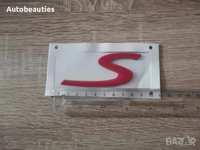 червена емблема Porsche S голям размер, снимка 6 - Аксесоари и консумативи - 48416427