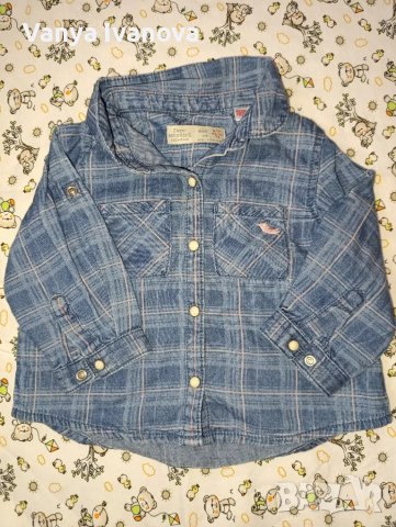 Ризка Zara и дънки H&M за момиче  74 размер , снимка 3 - Бебешки дънки - 49673159