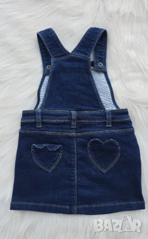 Дънков сукман 18-24 месеца, снимка 4 - Бебешки рокли - 48937970