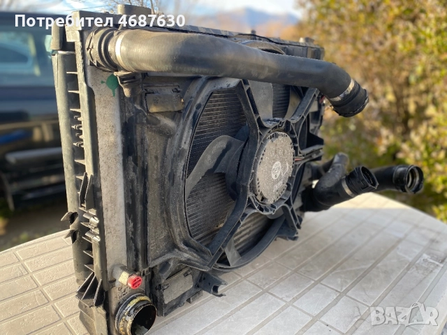 Перка охлаждаща радиатор воден климатик интеркулер БМВ е60/е61