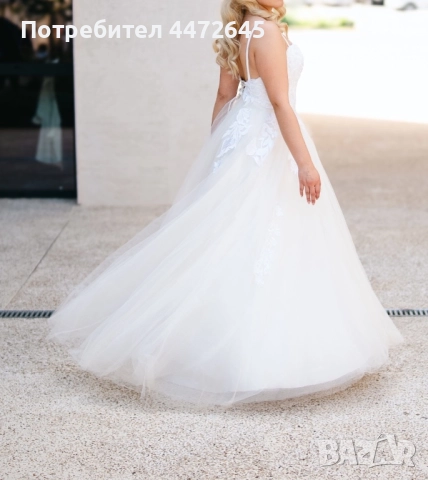 Булчинска рокля Алегра, снимка 3 - Поли - 52625198