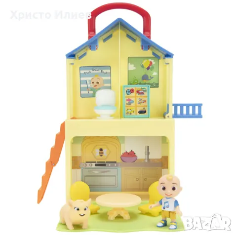 COCOMELON Трансформираща се къща с фигури Сгъваема Кокомелон POP N PLAY, снимка 4 - Фигурки - 47385558