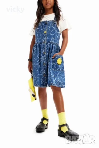 Дънкова рокля Smiley Originals ® dungaree, Desigual, размер 98-104 / до 110см /