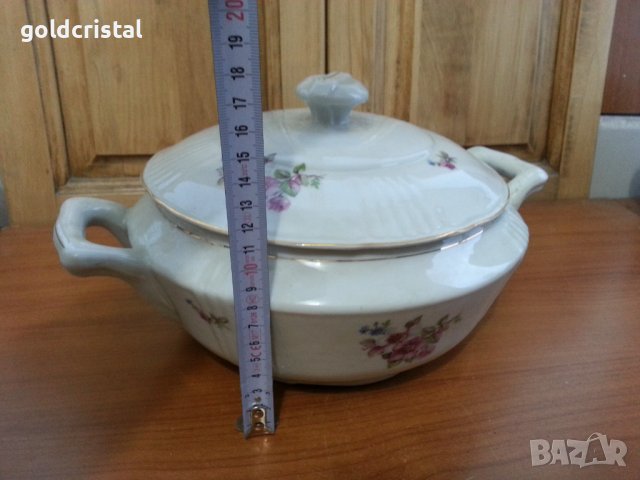 Стар български порцелан супнник , снимка 4 - Антикварни и старинни предмети - 39665374