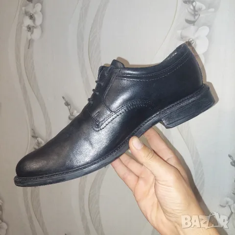 кожени обувки Clarks Fawloy Lo GTX GORE-TEX Водоустойчиви  номер 44, снимка 3 - Официални обувки - 47670276