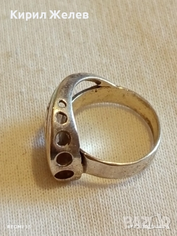 Винтидж ажурен ретро АРТ сребърен пръстен майсторска изработка 39699, снимка 5 - Пръстени - 52847709