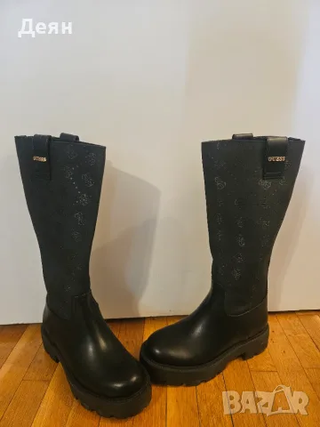Дамски кожени ботуши GUESS , снимка 7 - Дамски ботуши - 56057291