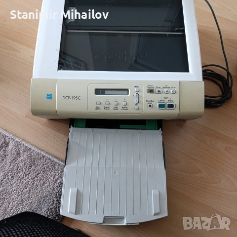 Продавам принтер, скенер и копирна машина Brother dcp 195c, снимка 5 - Принтери, копири, скенери - 53798207