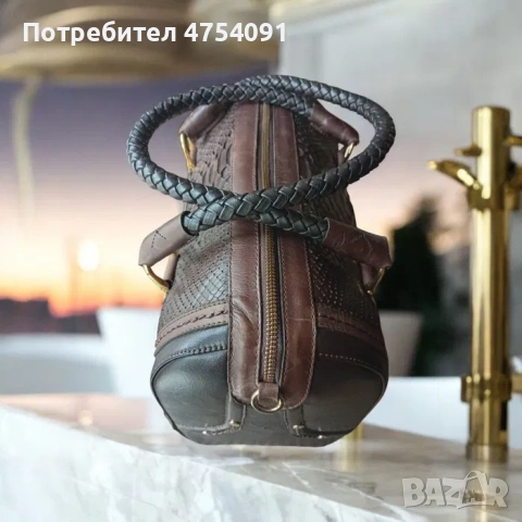 Дамска чанта естествена кожа, снимка 5 - Чанти - 53696317