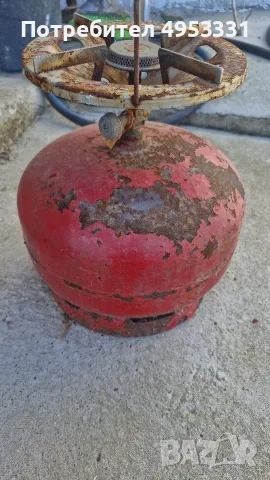 туристическа газова бутилка с котлон (2 кг), снимка 2 - Газови котлони - 56137005