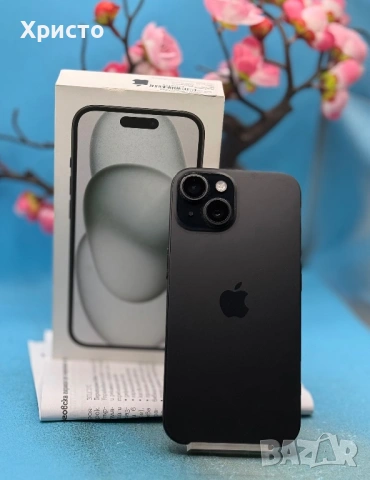ГАРАНЦИОНЕН!!! Apple iPhone 15, 128GB, 5G, Black , снимка 5 - Apple iPhone - 53125357