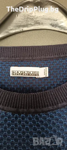 Мъжки пуловер Napapijri размер XL отличен син, снимка 4 - Пуловери - 56241093
