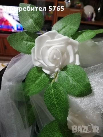 Украса за кола за сватба, снимка 4 - Декорация - 52837430