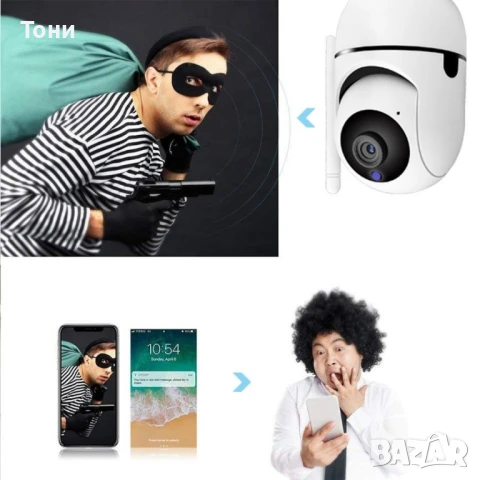 Wi-fi камера с облак, снимка 4 - IP камери - 51306641