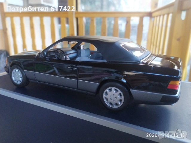 1:18 Метален модел на Mercedes  Benz  300 CE-24 Cabriolet W124 Norev, снимка 4 - Колекции - 53113690