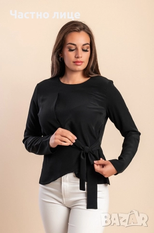 Блуза дълъг ръкав, черна, НОВА, снимка 3 - Блузи с дълъг ръкав и пуловери - 52487958