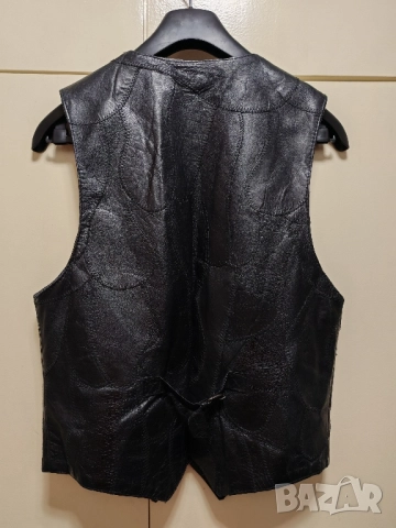 Мъжки елек, естествена кожа. , снимка 2 - Якета - 52051020