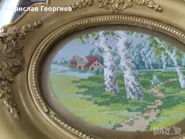 Овален гоблен, снимка 3 - Гоблени - 52546119