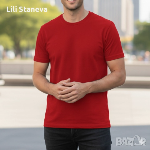 Мъжки тениски от 100% памук – 8 различни цвята. , снимка 16 - Тениски - 51860739