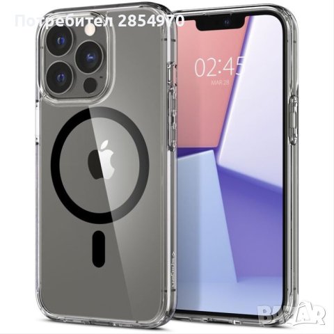 iPhone 13 Pro Max Case Crystal Hybrid MagSafe , снимка 1