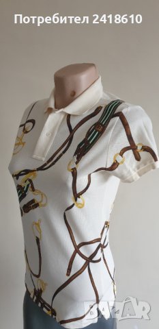POLO Ralph Lauren Pique Cotton Slim Fit Stretch Womens Size M / S НОВО! ОРИГИНАЛ! Дамска Тениска!