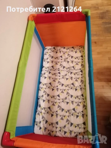 Сгъваема кошара с подарък сгъваем матрак, снимка 5 - Кошарки - 53745568