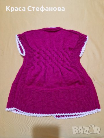 Ръчно изплатени детски елечета, снимка 4 - Детски якета и елеци - 42379360