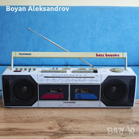 Ретро Стерео Радиокасетофон Telefunken RC 760 TS с Bass Booster – Немска Мощ