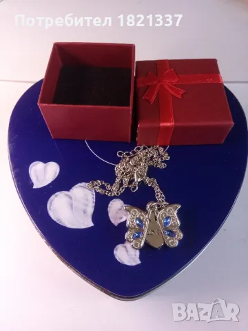 Колие Пеперуда , снимка 2 - Колиета, медальони, синджири - 49616678