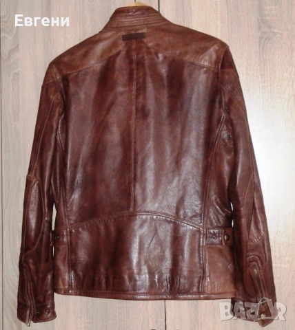 Кожено яке на испанската марка Massimo Dutti, снимка 5 - Якета - 52867596