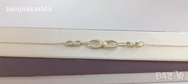 Нова-Златна гривна-1,59гр/14кр, снимка 2 - Гривни - 48893167