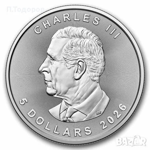 1 oz Сребро Кленов лист 2026 - Канада, снимка 2 - Нумизматика и бонистика - 56117514