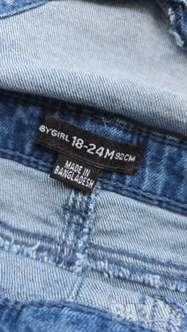 Детски дънков гащеризон 18-24 месеца , снимка 3 - Бебешки гащеризони - 49803904