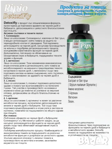 Pipio DetoxiFly за птици, снимка 2 - други­ - 47782221