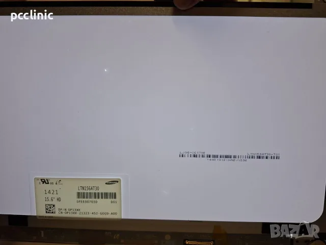 Матрица Samsung LTN156AT30 15.6" HD | LVDS 40 pin | БЕЛИ ПЕТНА + ЧЕРНА ЛИНИЯ, снимка 3 - Части за лаптопи - 56118229