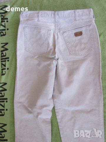 Светли дънки Wrangler размер 34, снимка 5 - Дънки - 35961179