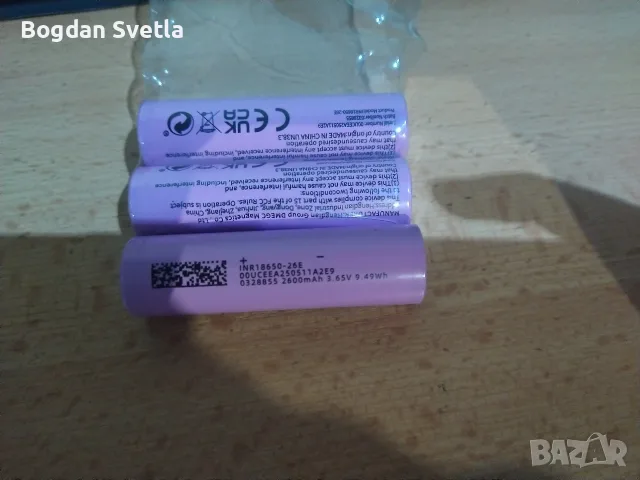 Батерия 3.7V Li-ion 3C и 5C 2600mah 18650, снимка 2 - Оригинални батерии - 56191980