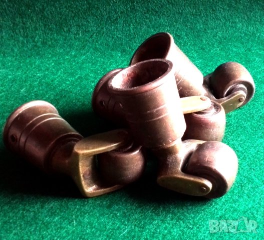 стари бронзови колела за мебел, снимка 6 - Други ценни предмети - 44291706