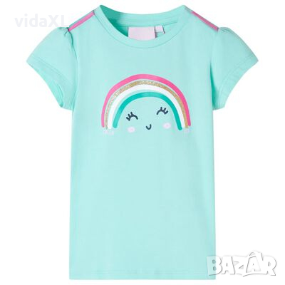 Детска тениска, светла мента, 104(SKU:11105, снимка 1 - Детски тениски и потници - 44779066