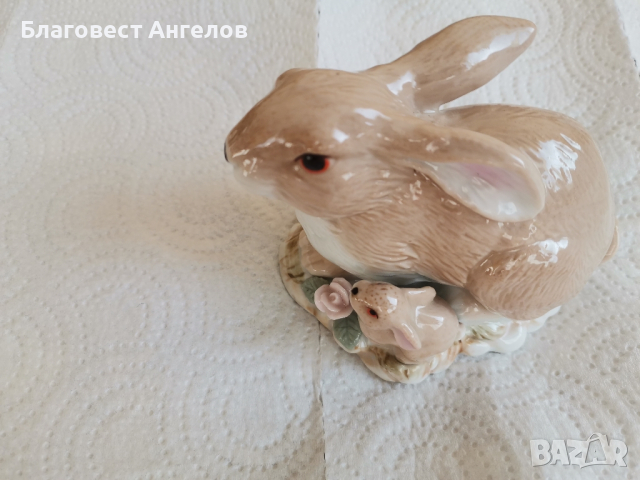 Порцеланово зайче, снимка 5 - Статуетки - 44698364
