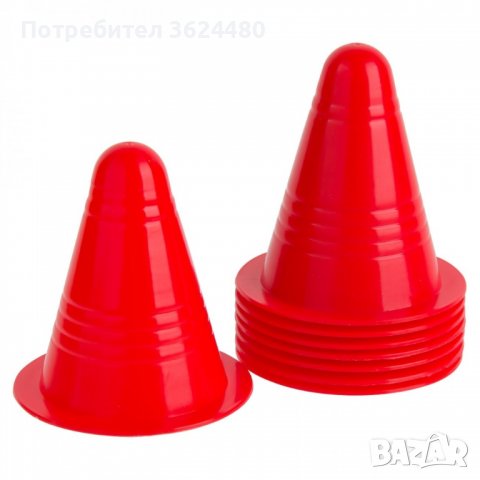 конуси червени 8 см - 8 бр.