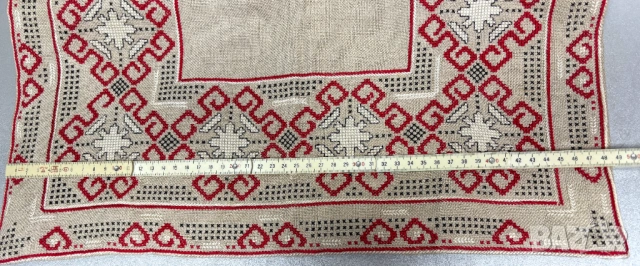 Каре ръчна Българска бродерия 48х48 см., снимка 5 - Декорация за дома - 53708439